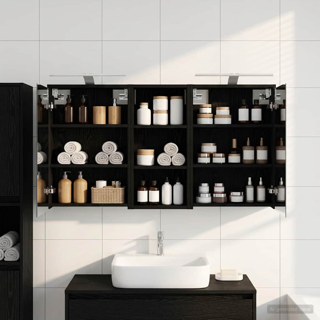 vidaXL Juego de Muebles de Baño 3 uds. 116 x 16 x 62,5 cm
