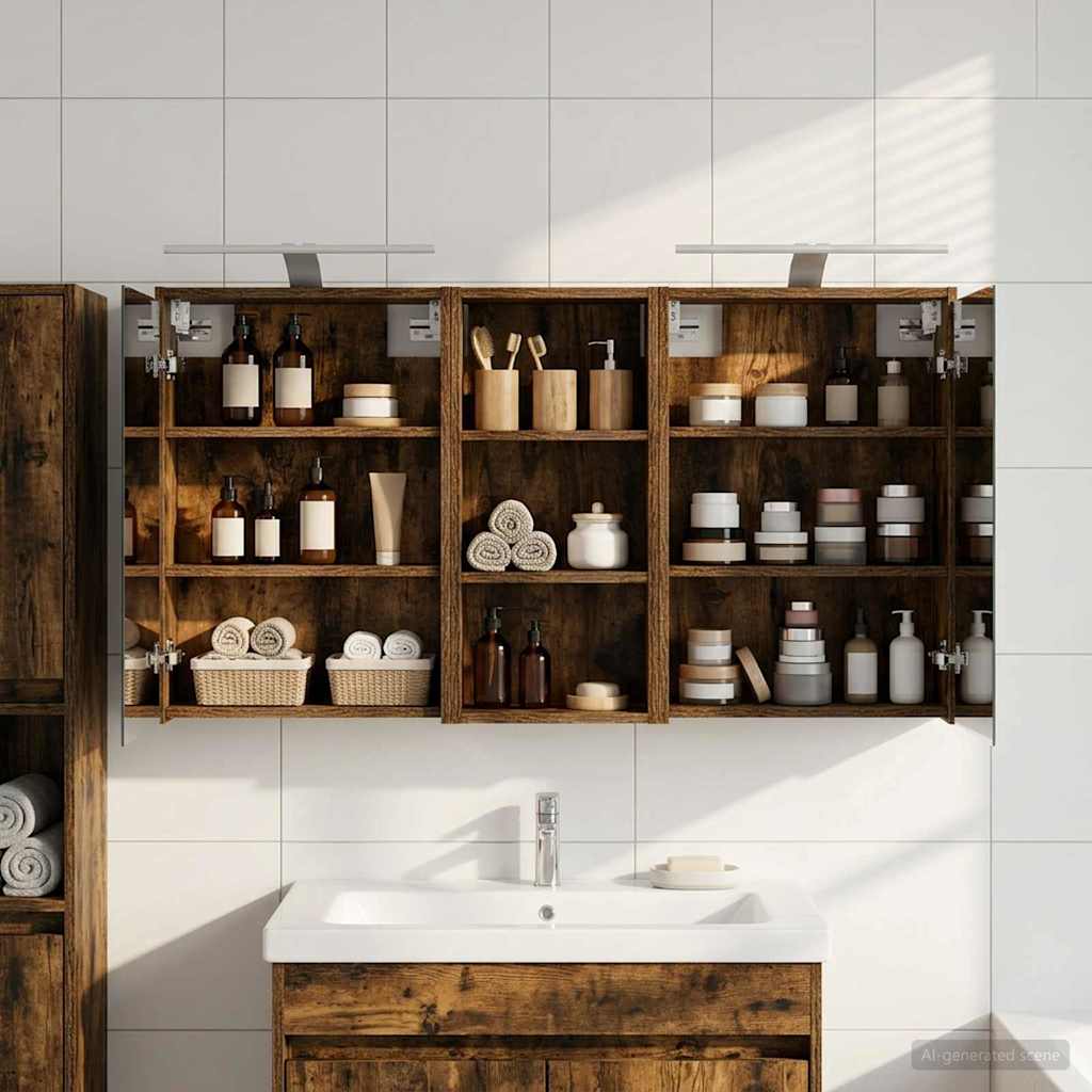 vidaXL Juego de Muebles de Baño 3 uds. 116 x 16 x 62,5 cm