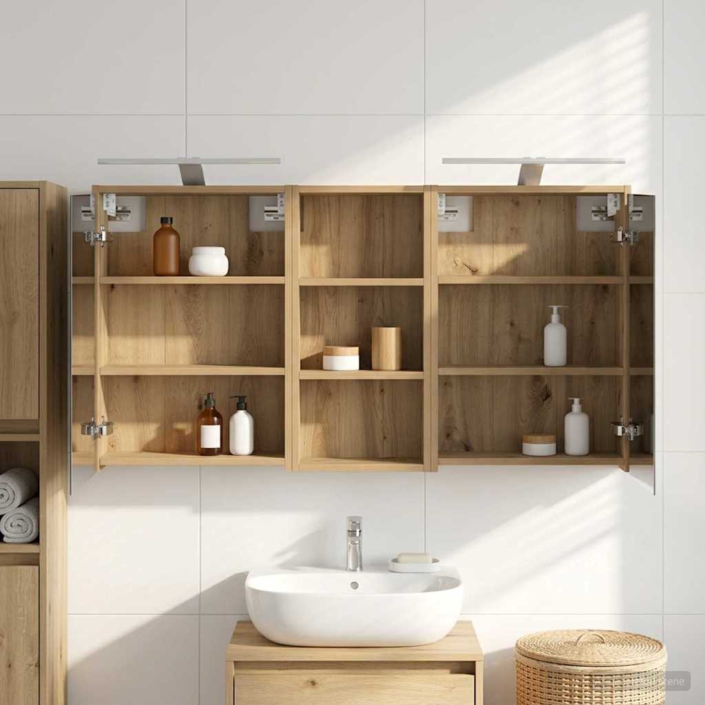 vidaXL Juego de Muebles de Baño 3 uds. 116 x 16 x 62,5 cm