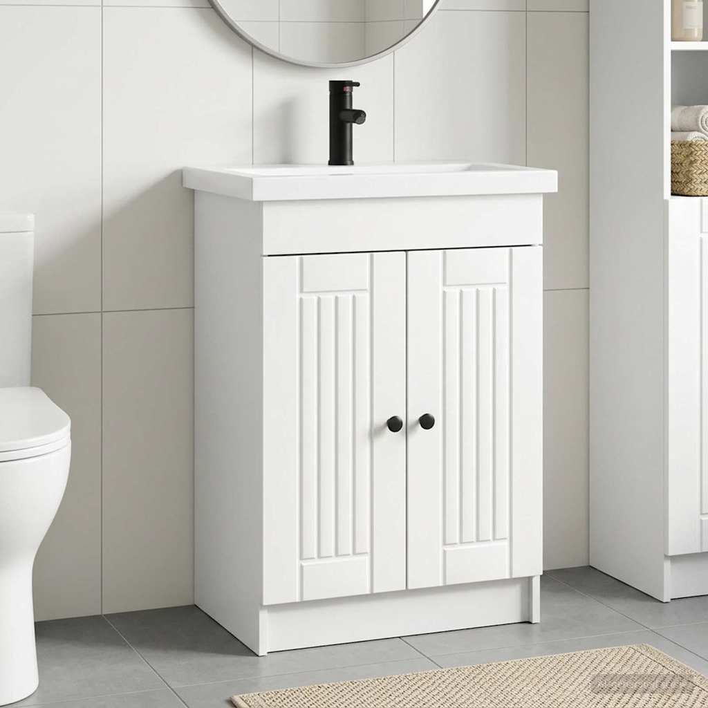 vidaXL Juego de muebles de baño Blanco 78,5 x 37,5 x 81 cm