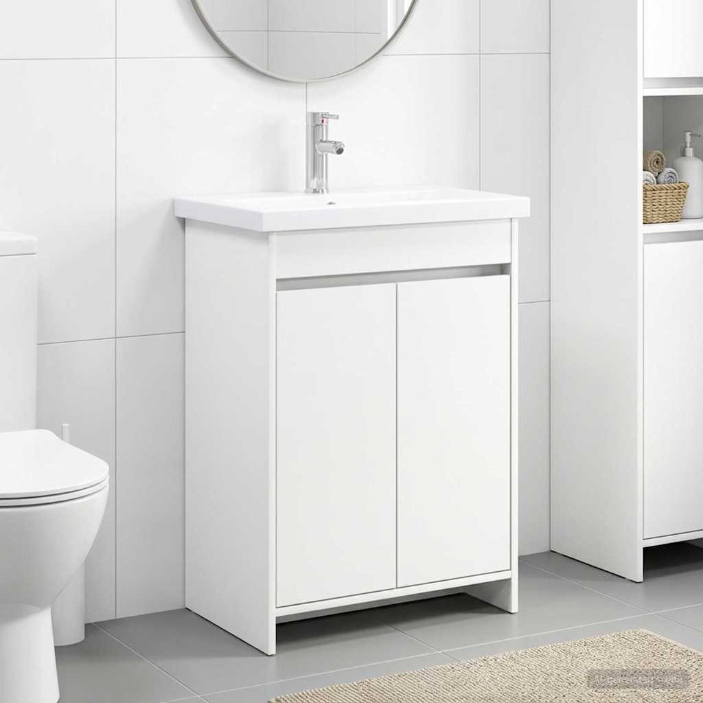 vidaXL Juego de muebles de baño Blanco 81 x 40 x 84,5 cm