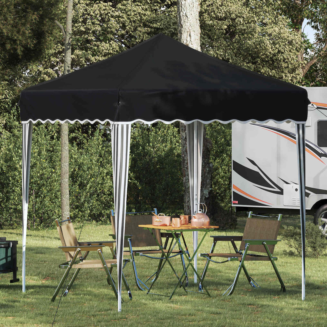 vidaXL Carpa Plegable para Fiestas 195 x 195 x 245 cm Gris antracita
