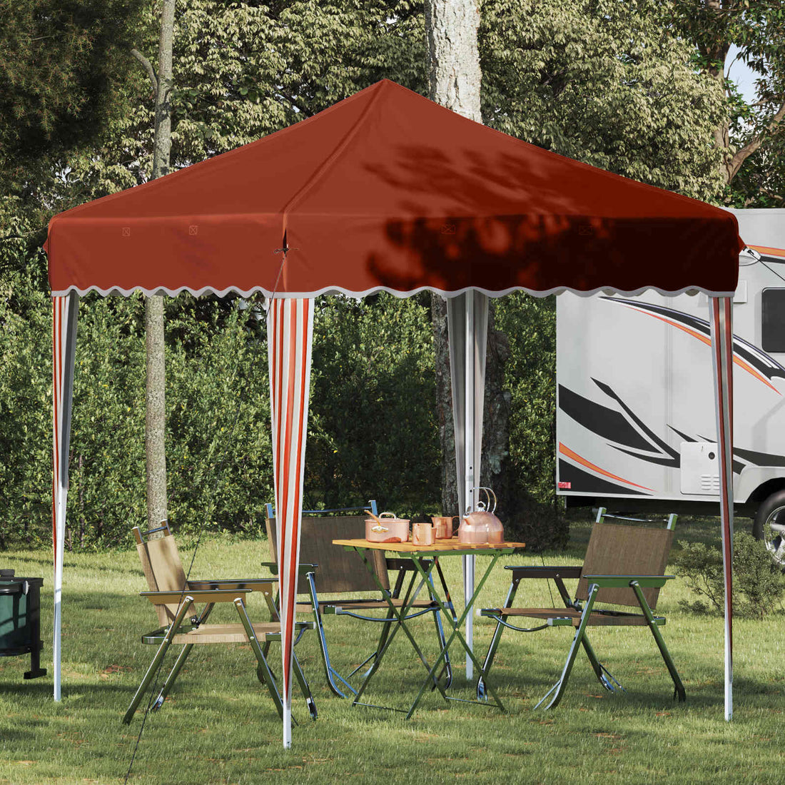 vidaXL Carpa Plegable para Fiestas 195 x 195 x 245 cm Terracota