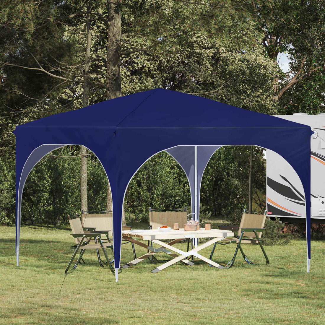 vidaXL Carpa Plegable para Fiestas 290 x 290 x 245 cm Azul