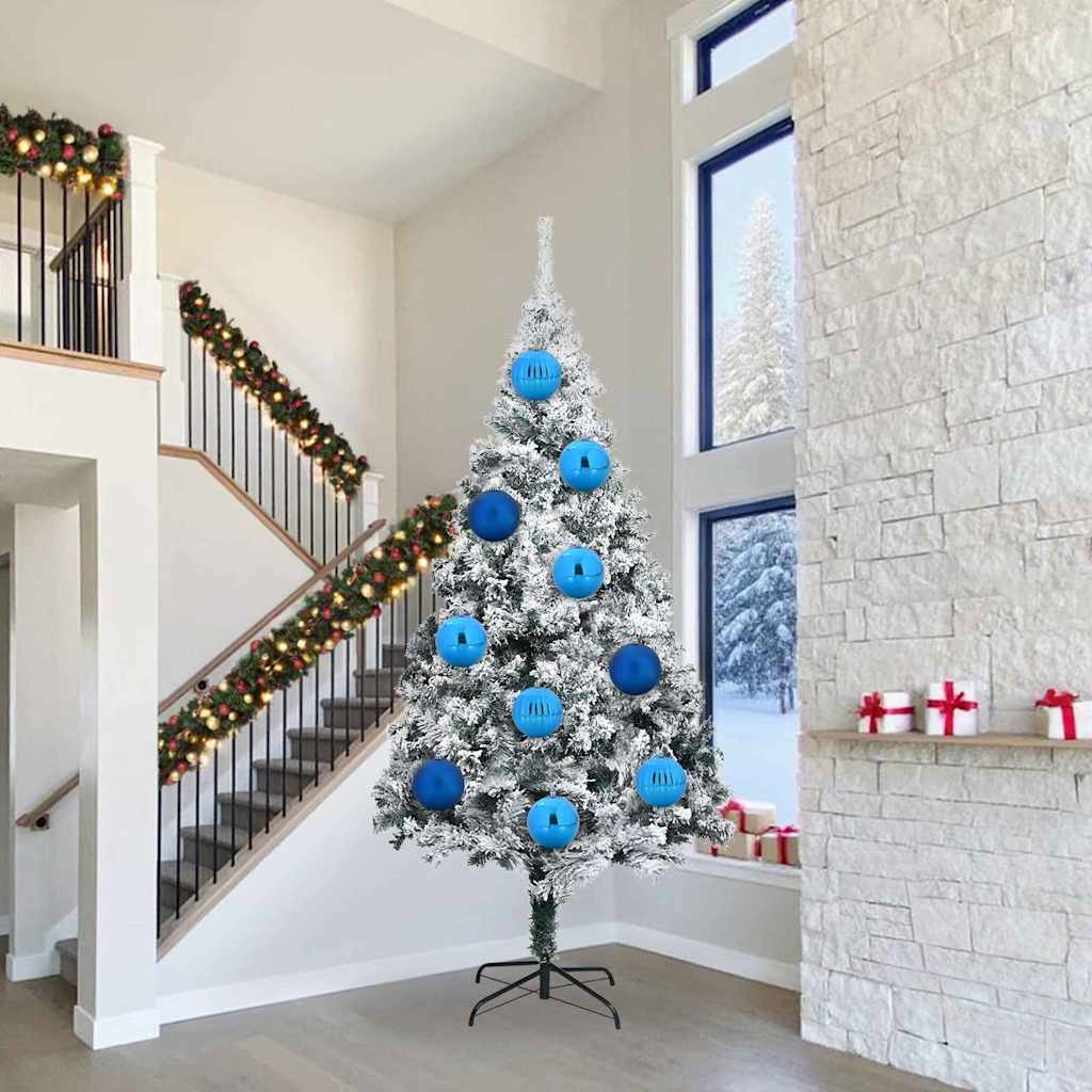 vidaXL Juego de Bolas de Navidad XXL 3 uds. Azul Ø 25 cm Plástico