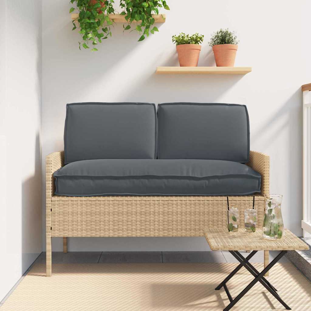 vidaXL Juego de Cojines Tela Oxford Antracita 120 x 50 x 52 cm