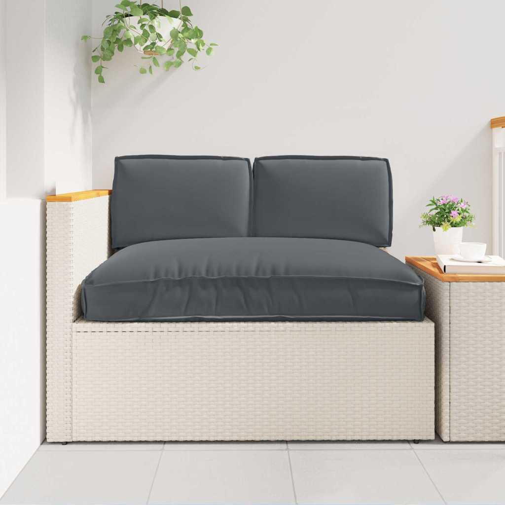 vidaXL Juego de Cojines Tela Oxford Antracita 120 x 80 x 52 cm