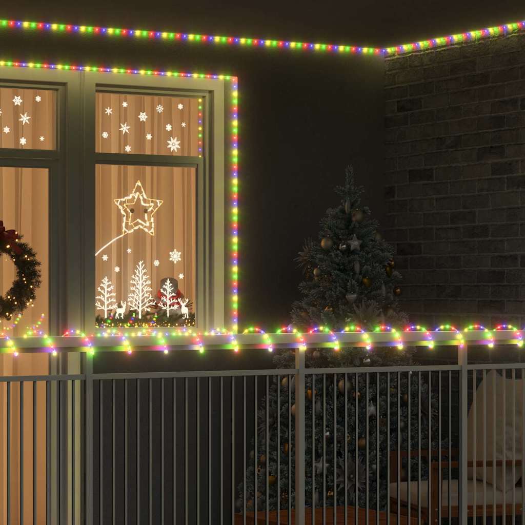 vidaXL Luz de cuerda con 1200 LED Multicolor 50 m PVC