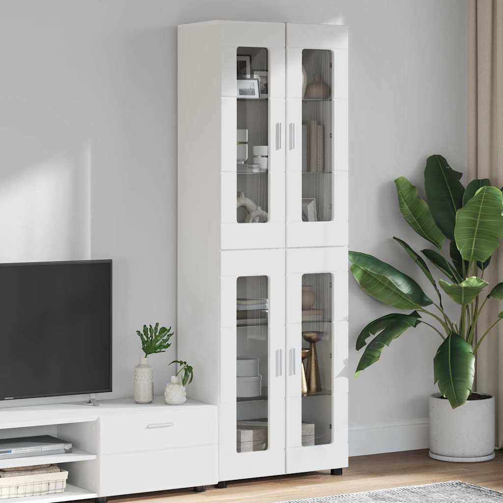 vidaXL Aparador alto FLORIN 60 x 35 x 182 cm Madera de ingeniería
