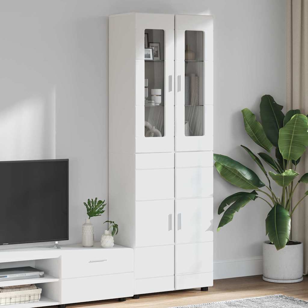 vidaXL Aparador alto FLORIN 60 x 35 x 182 cm Madera de ingeniería