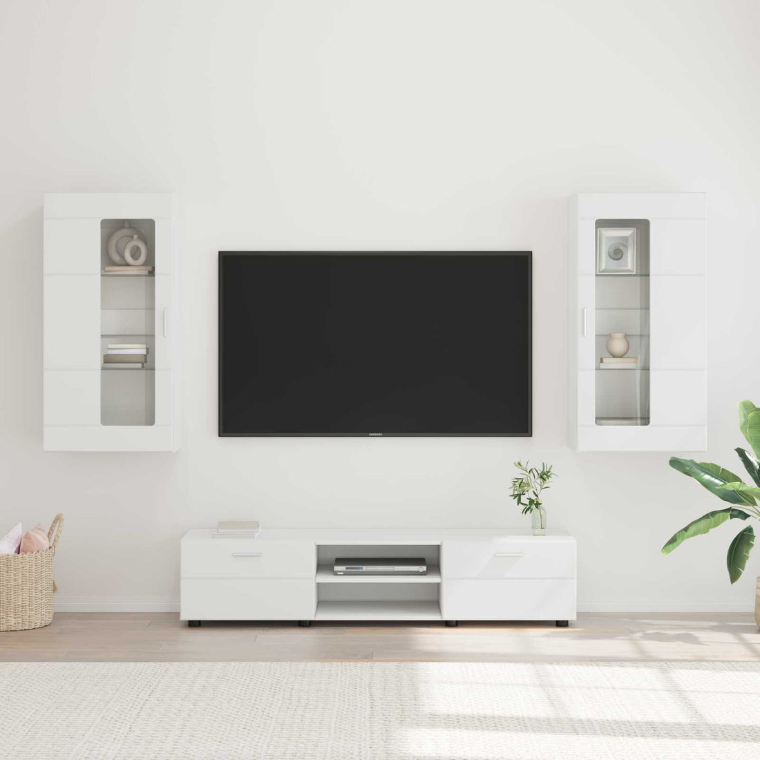 vidaXL Conjunto de mueble de TV FLORIN 3 uds. Madera de ingeniería