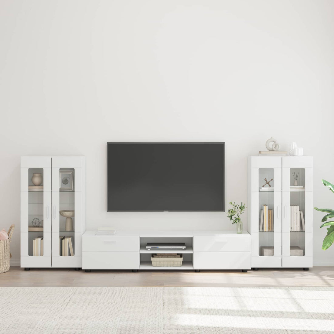 vidaXL Conjunto de mueble de TV FLORIN 3 uds. Madera de ingeniería