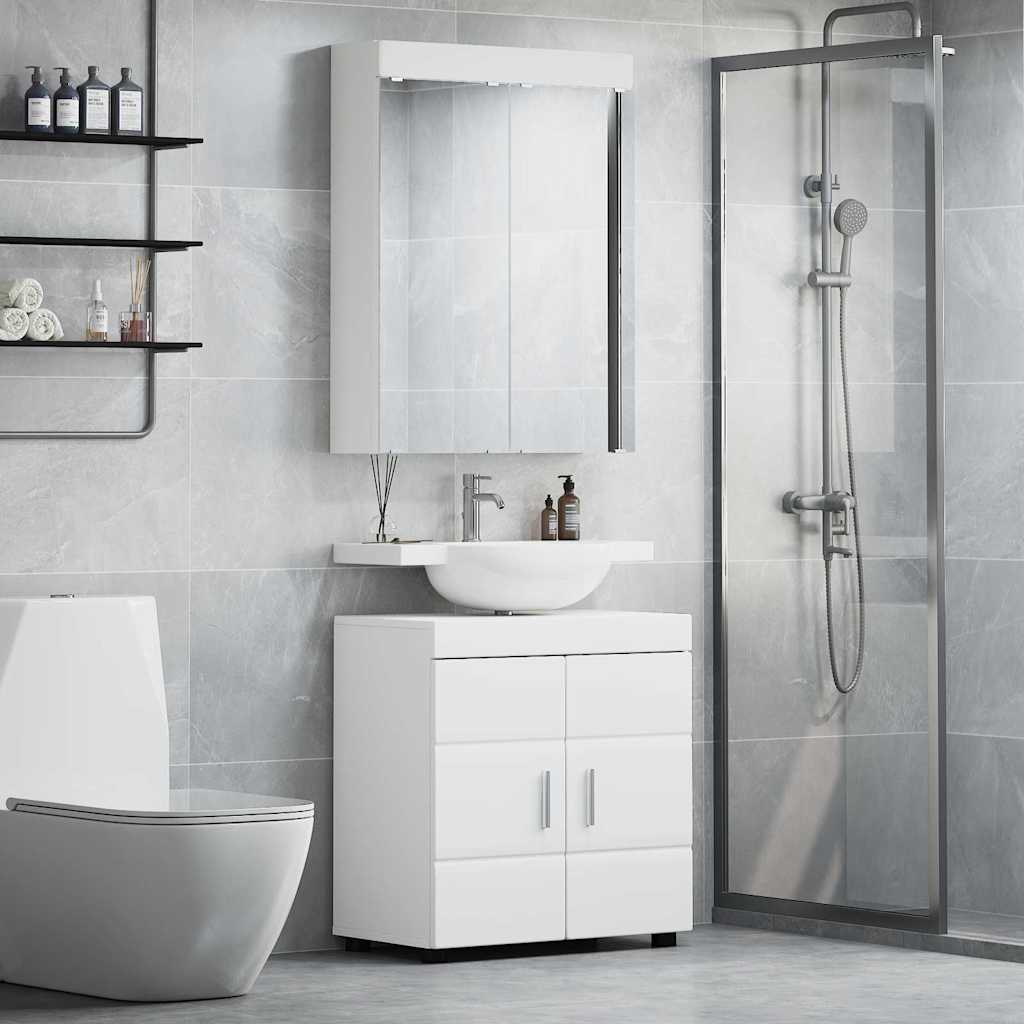 vidaXL Juego de muebles de baño TULUM 2 uds. 60 x 34 x 63 cm