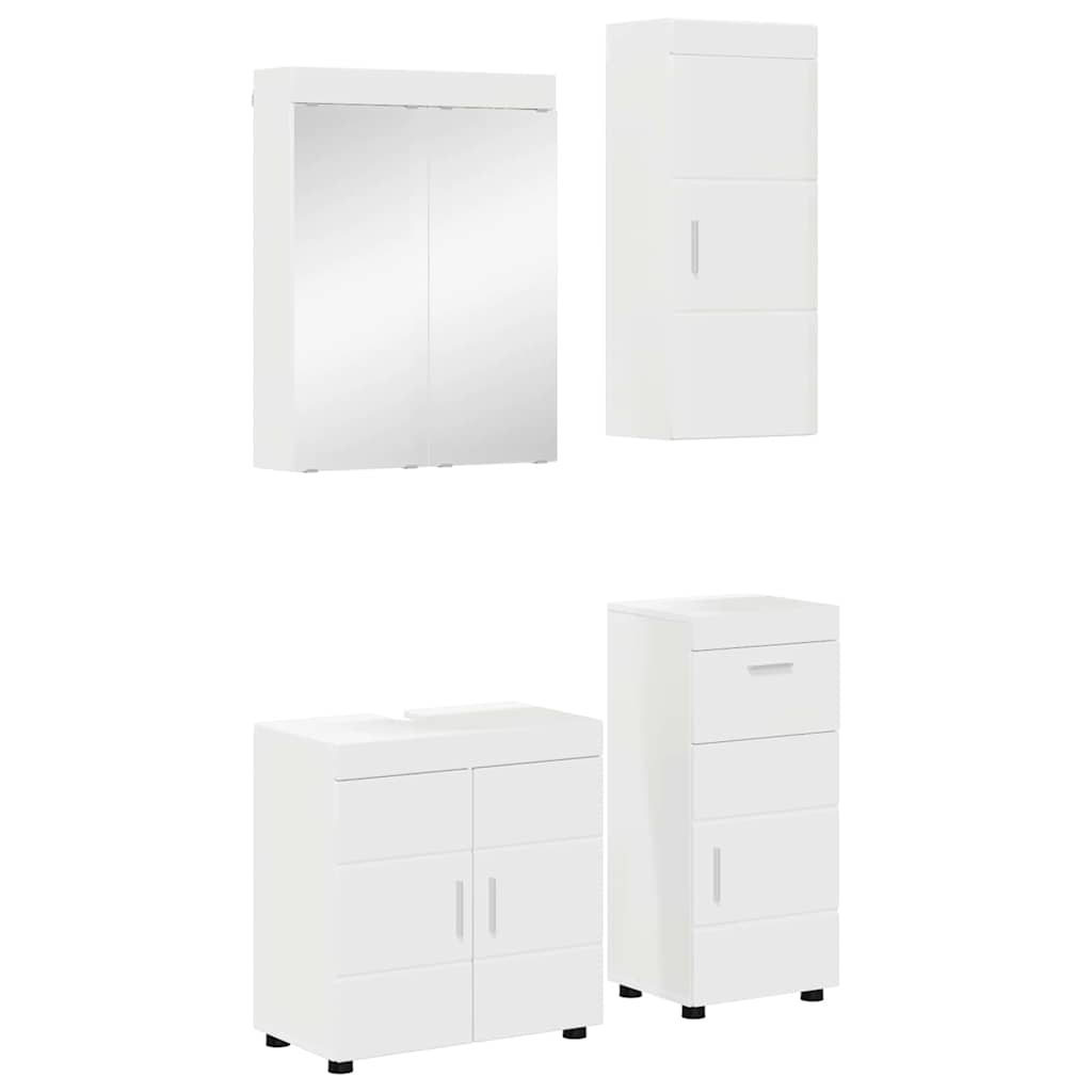 vidaXL Juego de muebles de baño TULUM 4 uds. 60 x 34 x 63 cm
