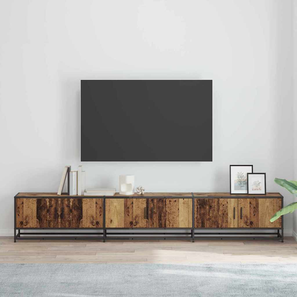vidaXL Unidades de TV 240 x 35 x 41 cm Madera Vieja