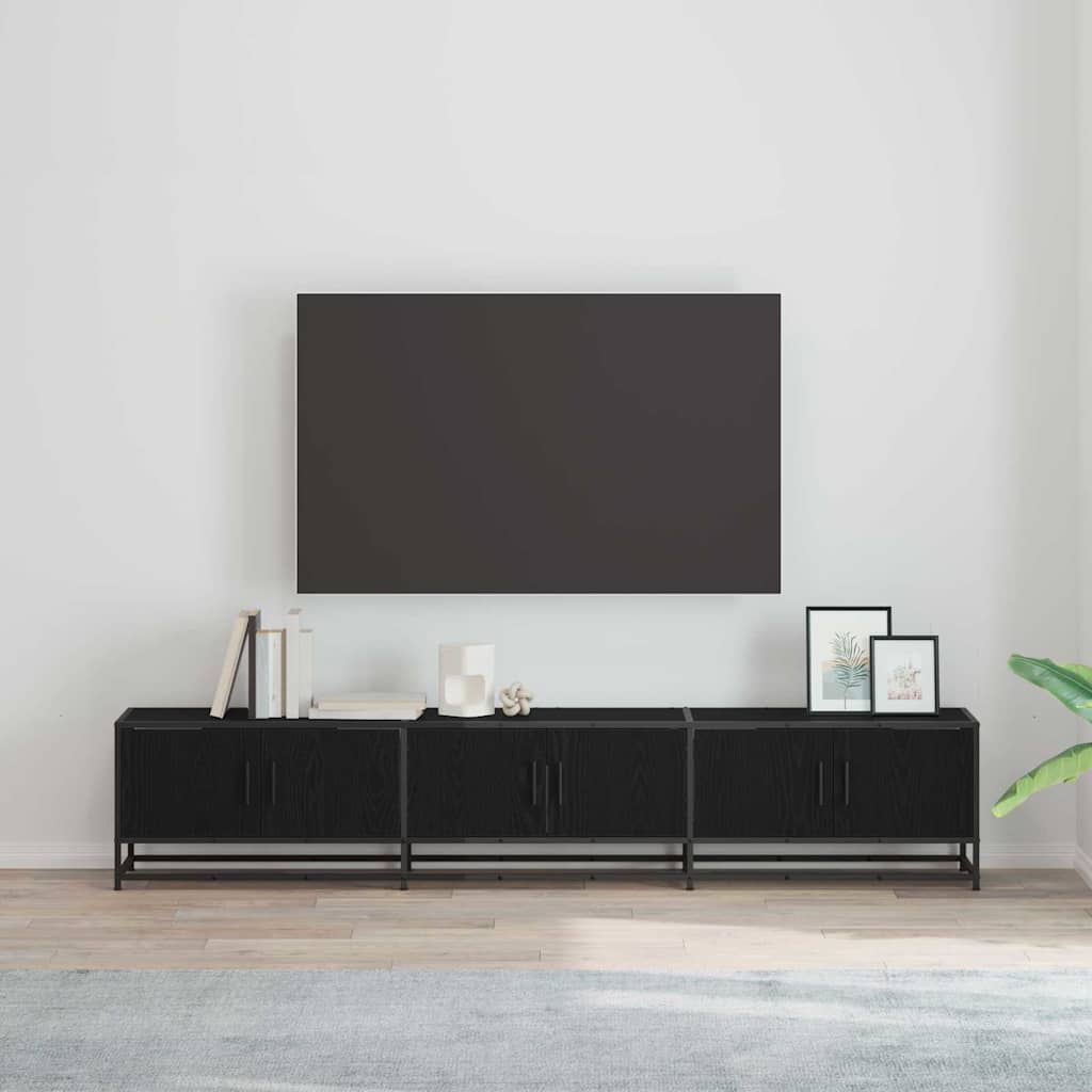 vidaXL Unidades de TV 210 x 35 x 41 cm Roble Negro