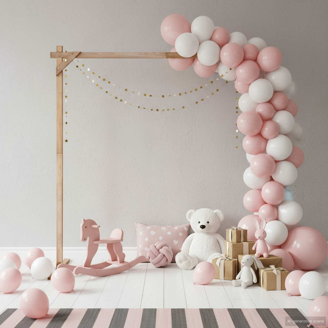 vidaXL Arco de Boda Marrón Claro 225 x 95 x 226 cm