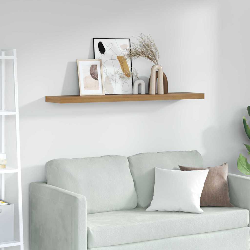 vidaXL Estante de pared Montada en la pared Marrón 120 x 23,5 x 3,8 cm