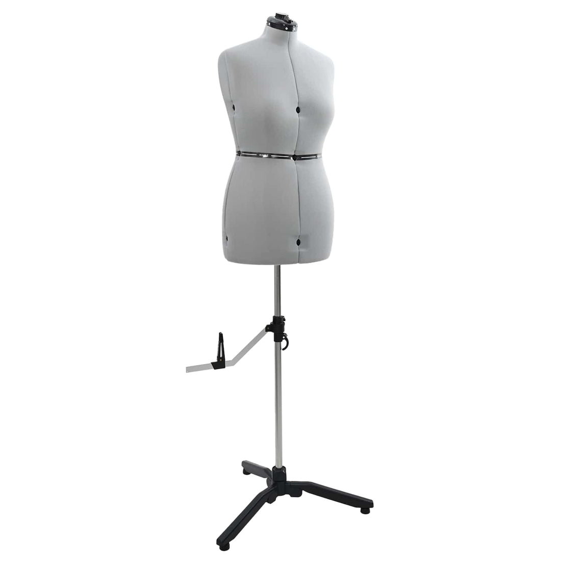 vidaXL Forma de vestido ajustable femenina Gris m Terciopelo