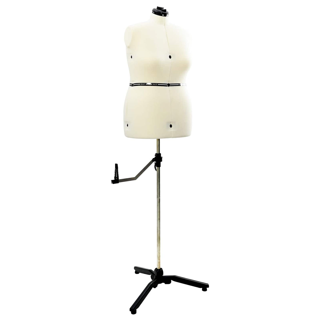 vidaXL Forma de vestido ajustable femenina Crema l Terciopelo