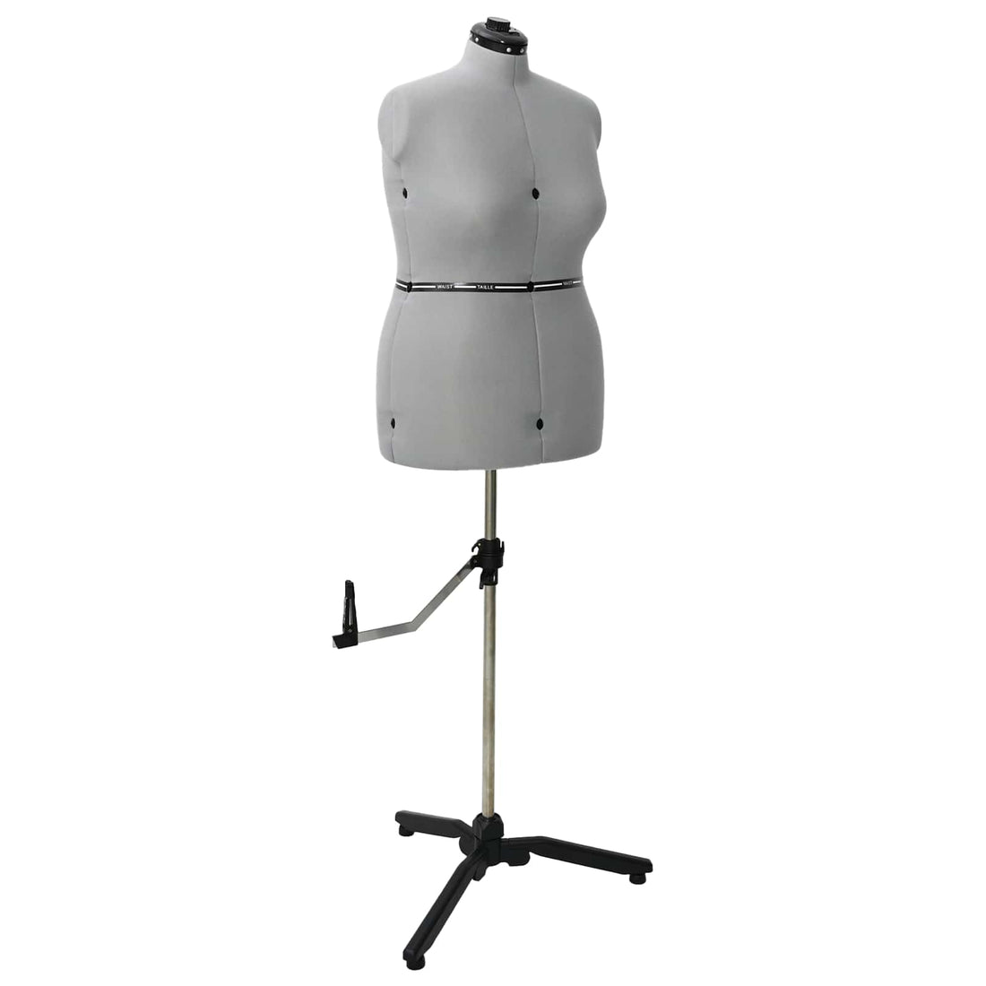 vidaXL Forma de vestido ajustable femenina Gris l Terciopelo