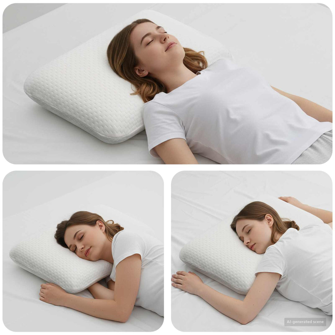 vidaXL Almohada para dormir 60 x 40 x 13 cm Espuma Viscoelástica