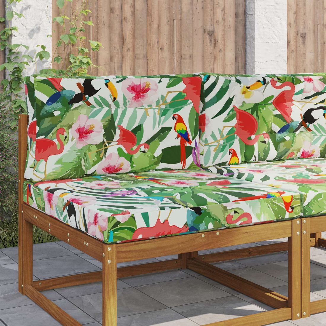 vidaXL Cojín para sofá de exterior Poliéster de colores 80 x 80 cm