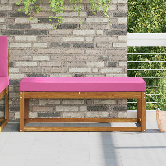 vidaXL Cojín de asiento de exterior 100% Poliéster Rosa