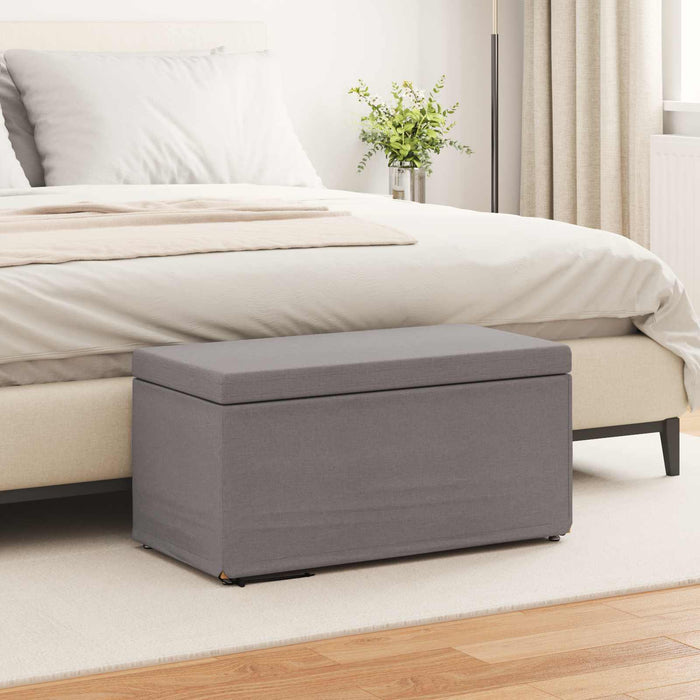 vidaXL Taburete Taupé 81 x 41 x 40 cm Tela y Madera Ingeniería