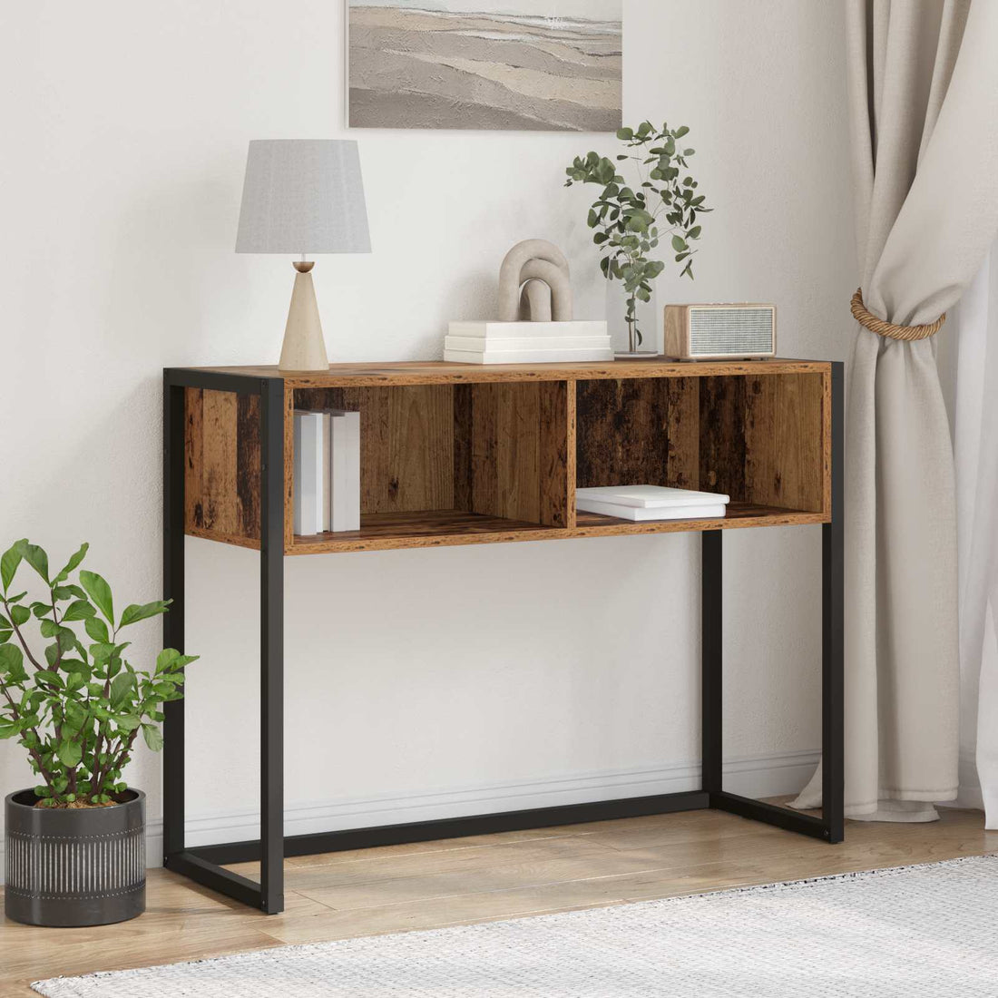 vidaXL Mesa Auxiliar Madera Vieja 100 x 36 x 75 cm