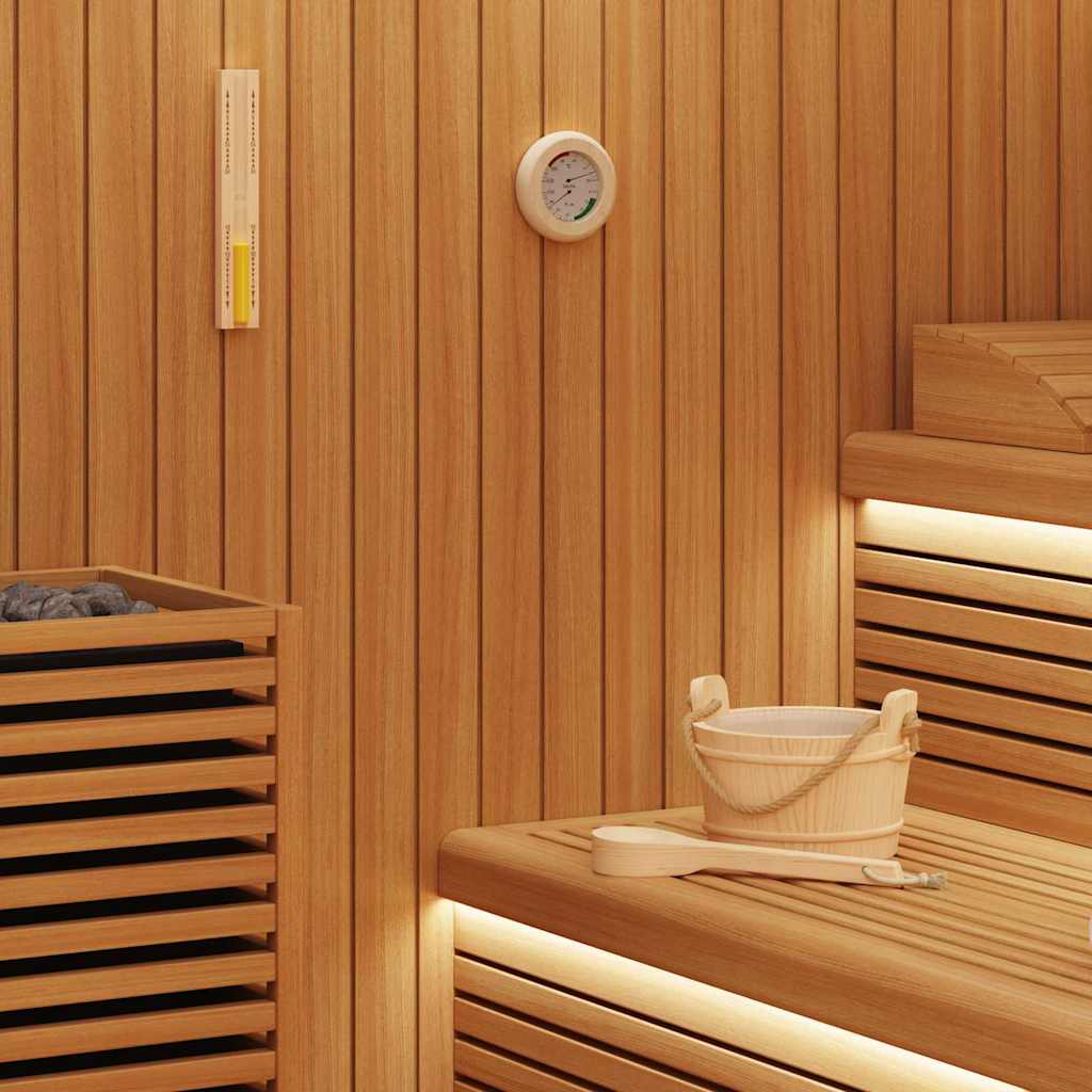 vidaXL Juego de Accesorios de Sauna 4 uds. Marrón