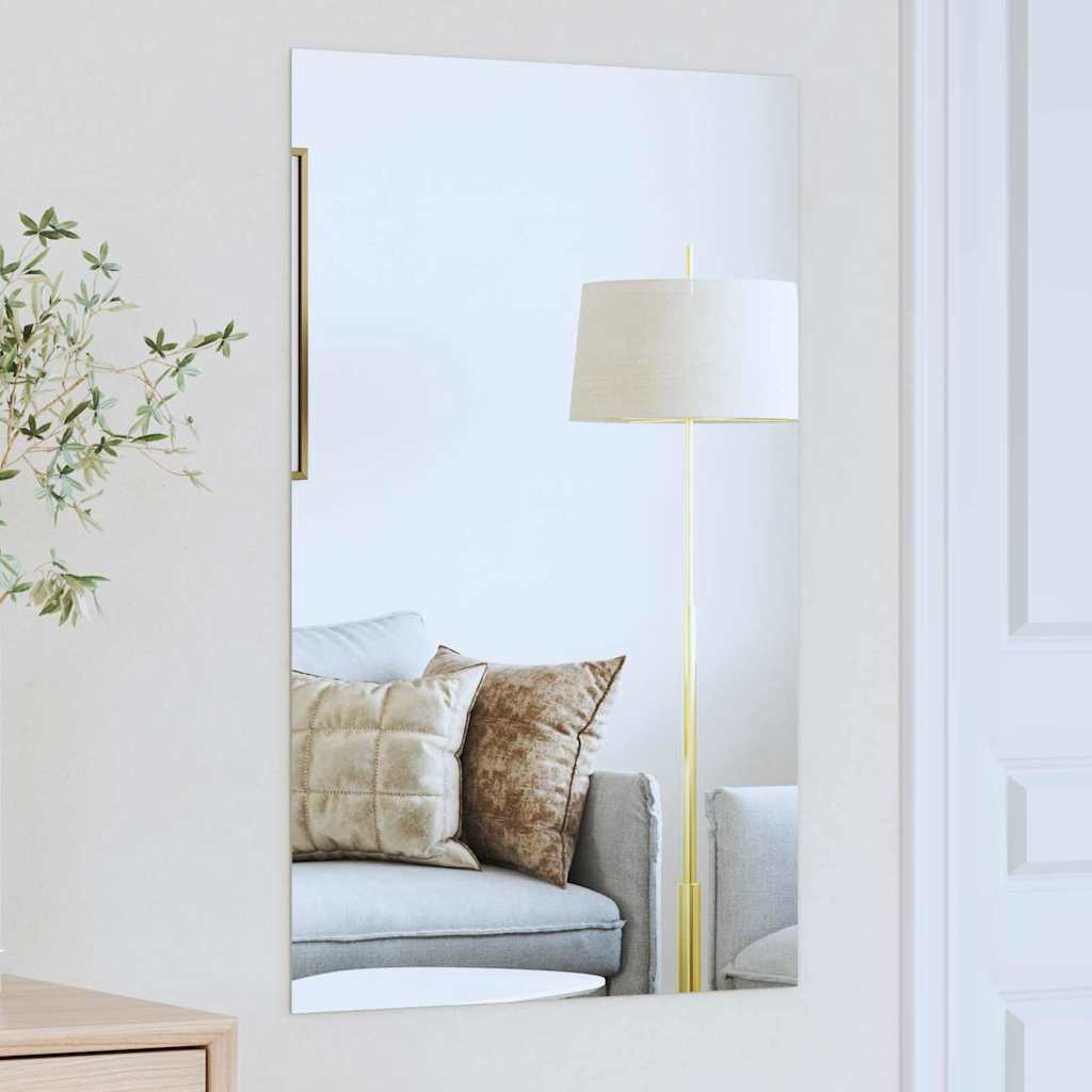 vidaXL Espejo de pared Rectangular 50 x 80 cm vidrio templado