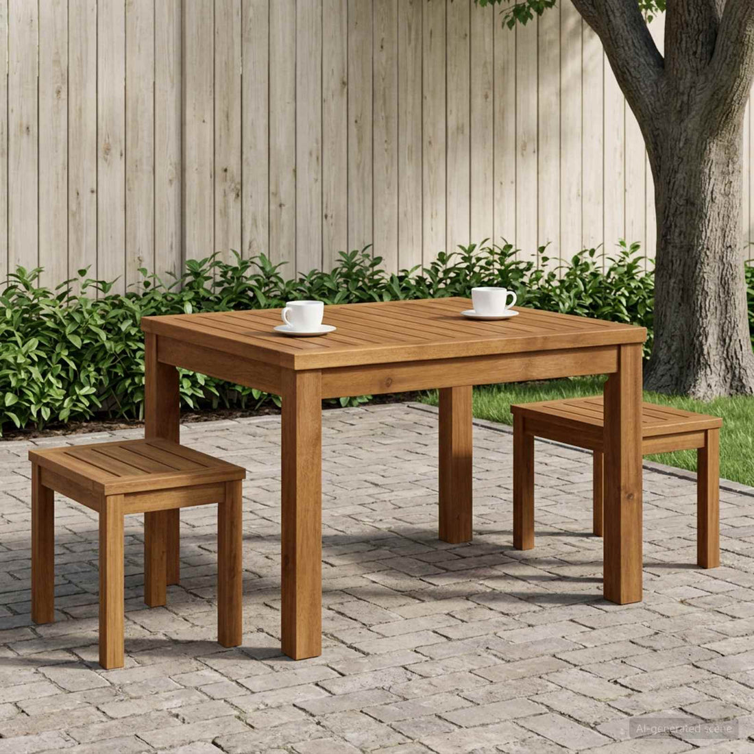 vidaXL Mesa de centro Natural 50 x 60,5 x 36 cm