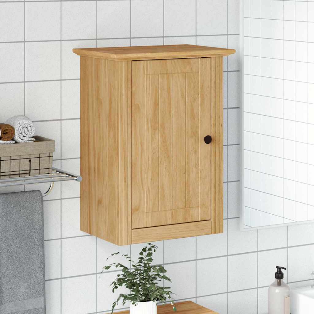 vidaXL Gabinete de pared para baño BODO Marrón miel 44 x 30 x 60 cm