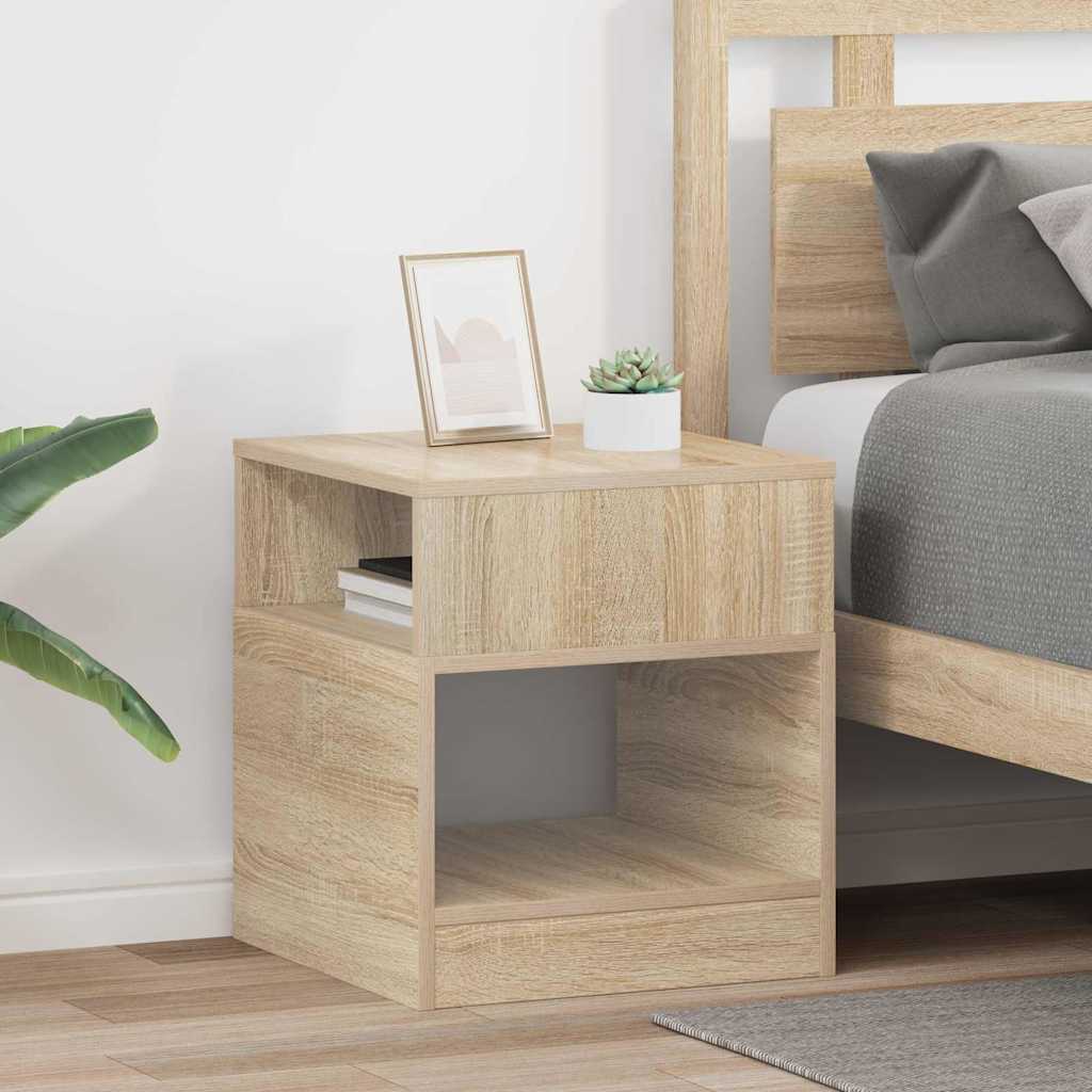 vidaXL Mesa Auxiliar 2 uds. Roble Sonoma 40,5 x 40 x 45 cm