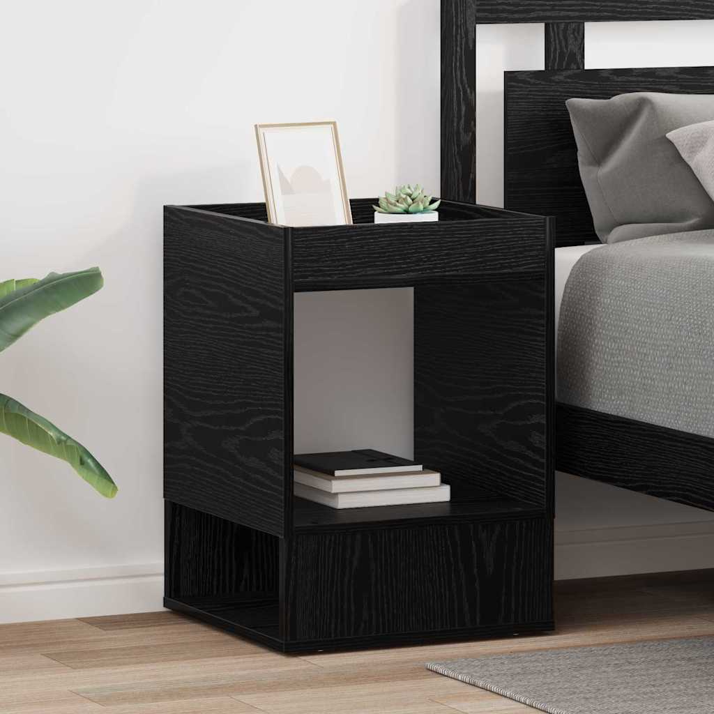 vidaXL Mesa Auxiliar 2 uds. Roble Negro 40 x 40 x 56 cm