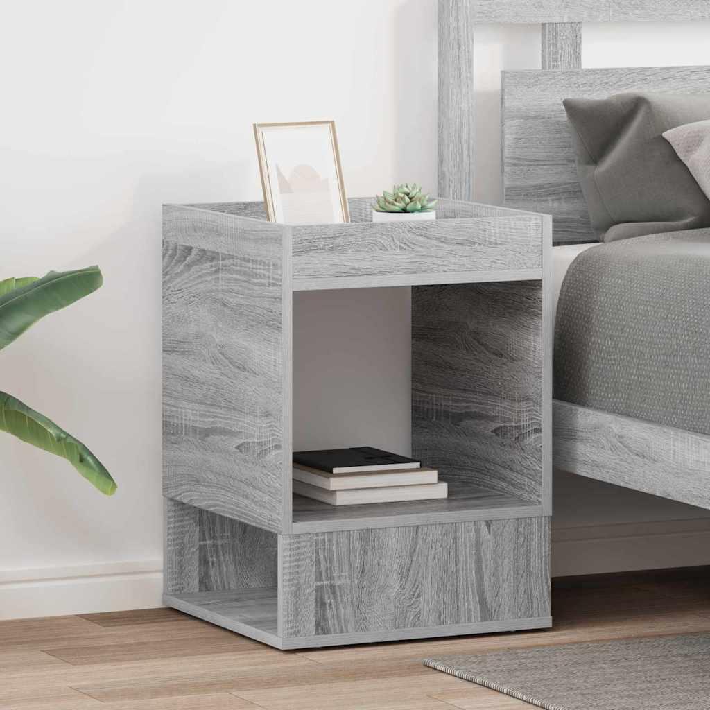 vidaXL Mesa Auxiliar 2 uds. Gris Sonoma 40 x 40 x 56 cm