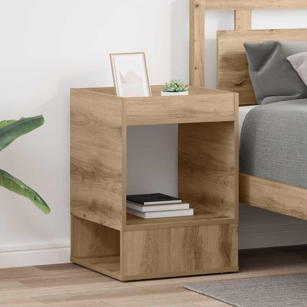 vidaXL Mesa Auxiliar 2 uds. Roble artisan 40 x 40 x 56 cm