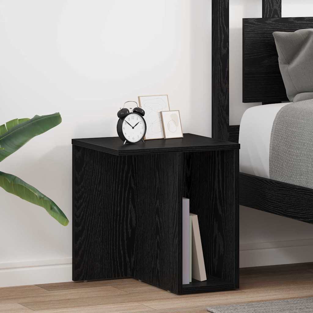 vidaXL Mesa Auxiliar 2 uds. Roble Negro 37 x 32 x 40 cm