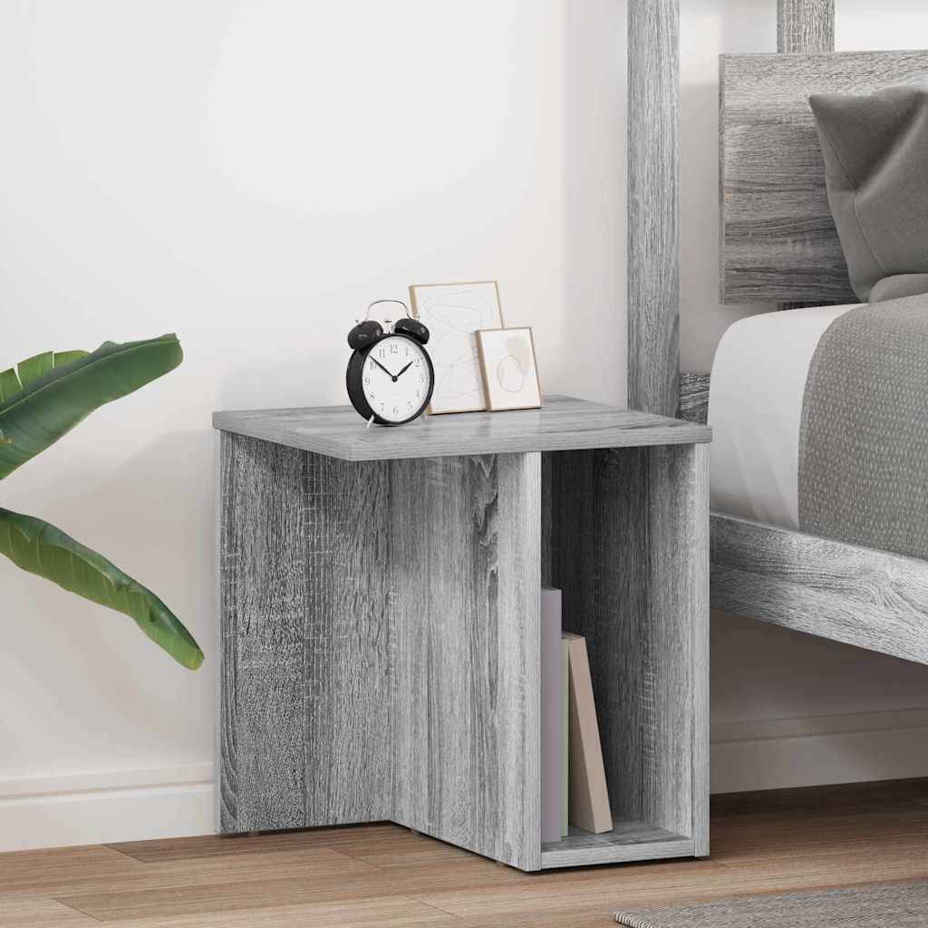 vidaXL Mesa Auxiliar 2 uds. Gris Sonoma 37 x 32 x 40 cm
