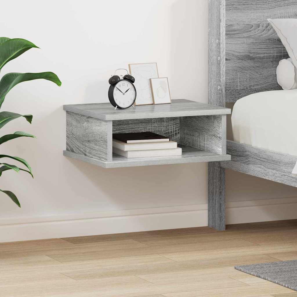vidaXL Mesita de Noche Gris Sonoma 40 x 31 x 15 cm