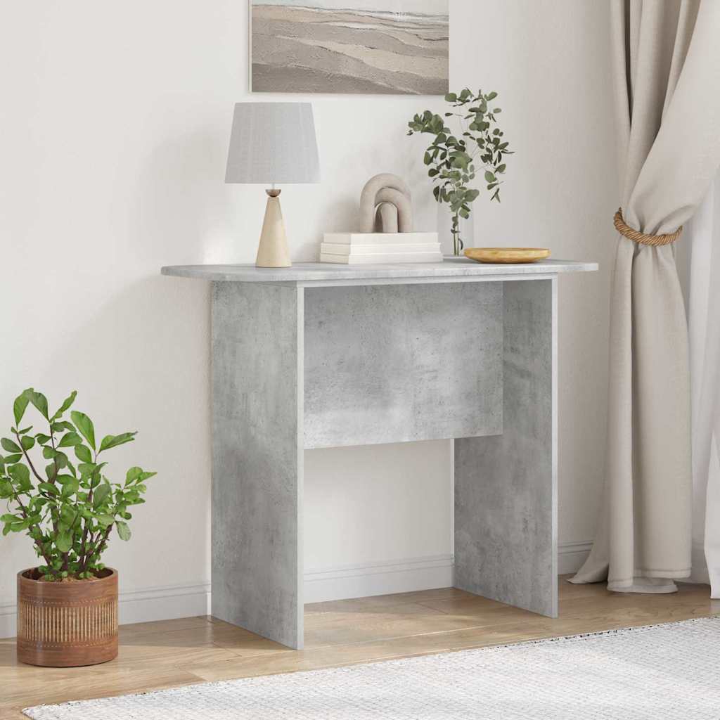 vidaXL Mesa Consola Gris Concreto 93 x 40 x 75 cm Madera de ingeniería