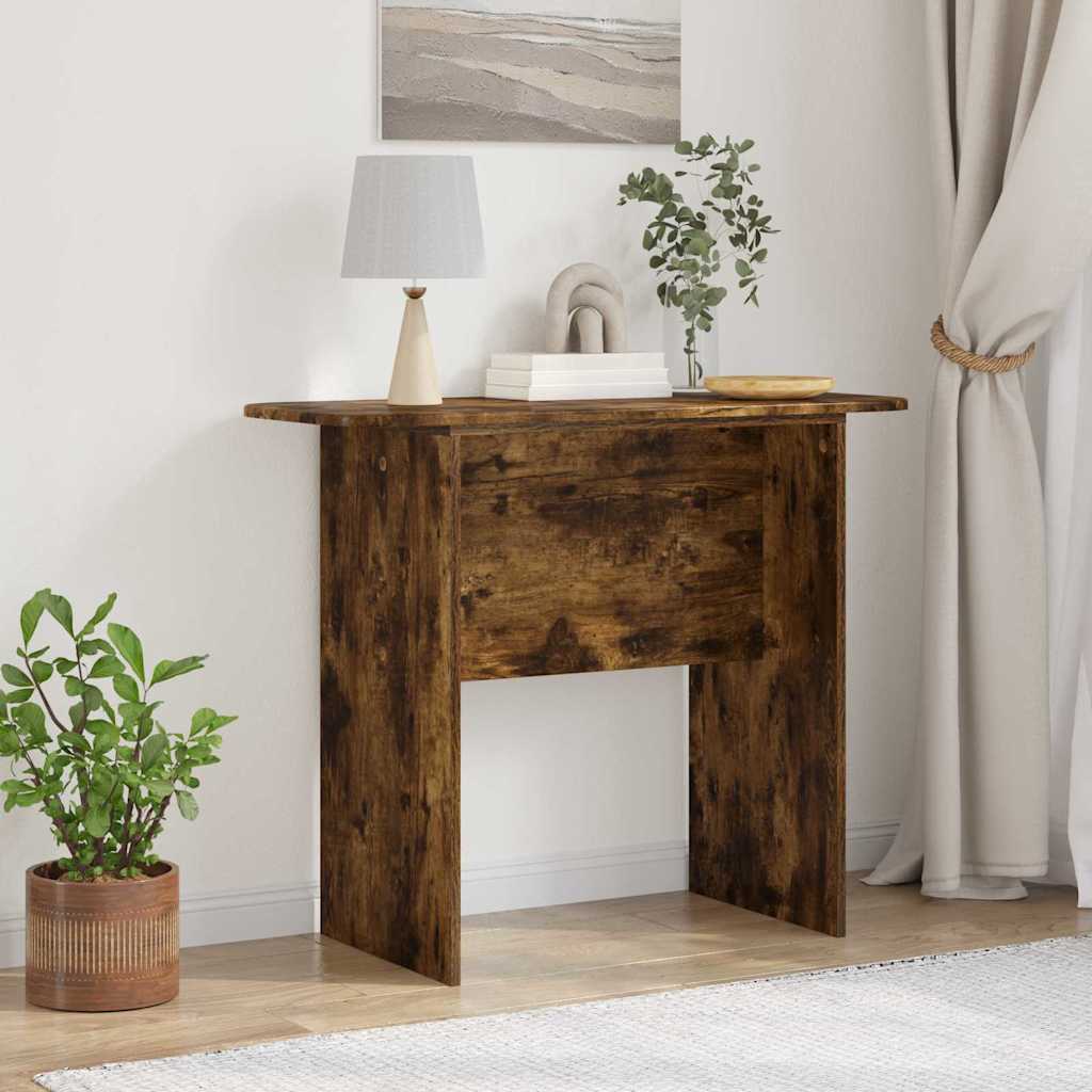 vidaXL Mesa Consola Roble ahumado 93 x 40 x 75 cm Madera de ingeniería