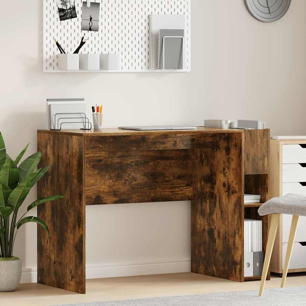 vidaXL Escritorio Roble ahumado Madera de ingeniería 109 x 50 x 78 cm