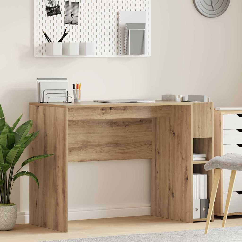 vidaXL Escritorio Roble artisan Madera de ingeniería 109 x 50 x 78 cm