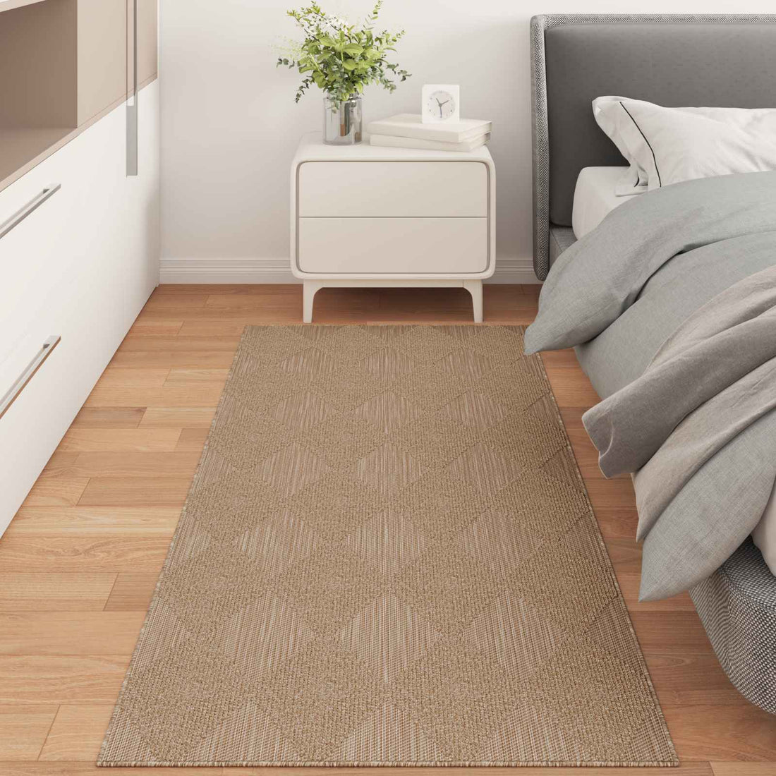vidaXL Alfombra para interiores y exteriores AGIRA Natural 200 x 80 cm