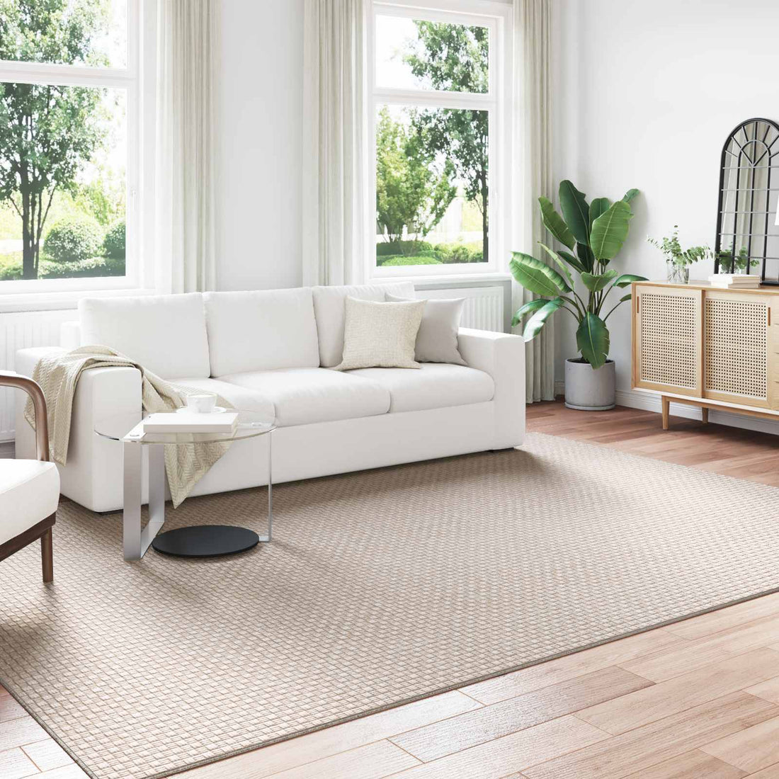 vidaXL Alfombras de área Rectangular FARO Crema 280 x 200 cm Poliéster