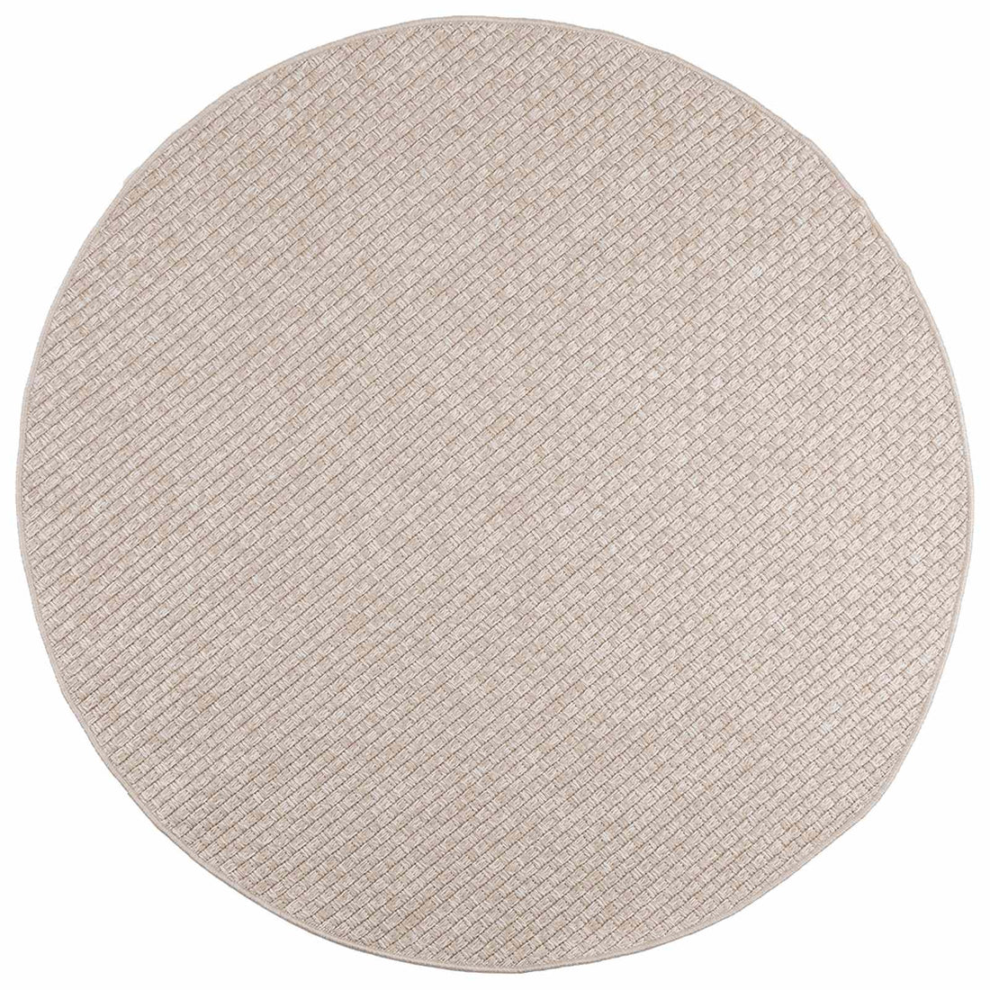 vidaXL Alfombras de área Redondo FARO Crema Ø 160 CM Poliéster