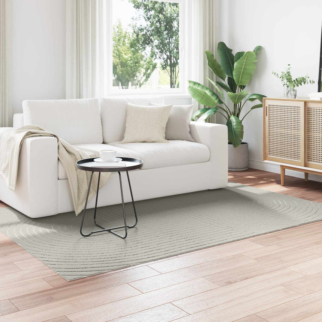 vidaXL Alfombra para interiores y exteriores PALMERAS Verde Poliéster