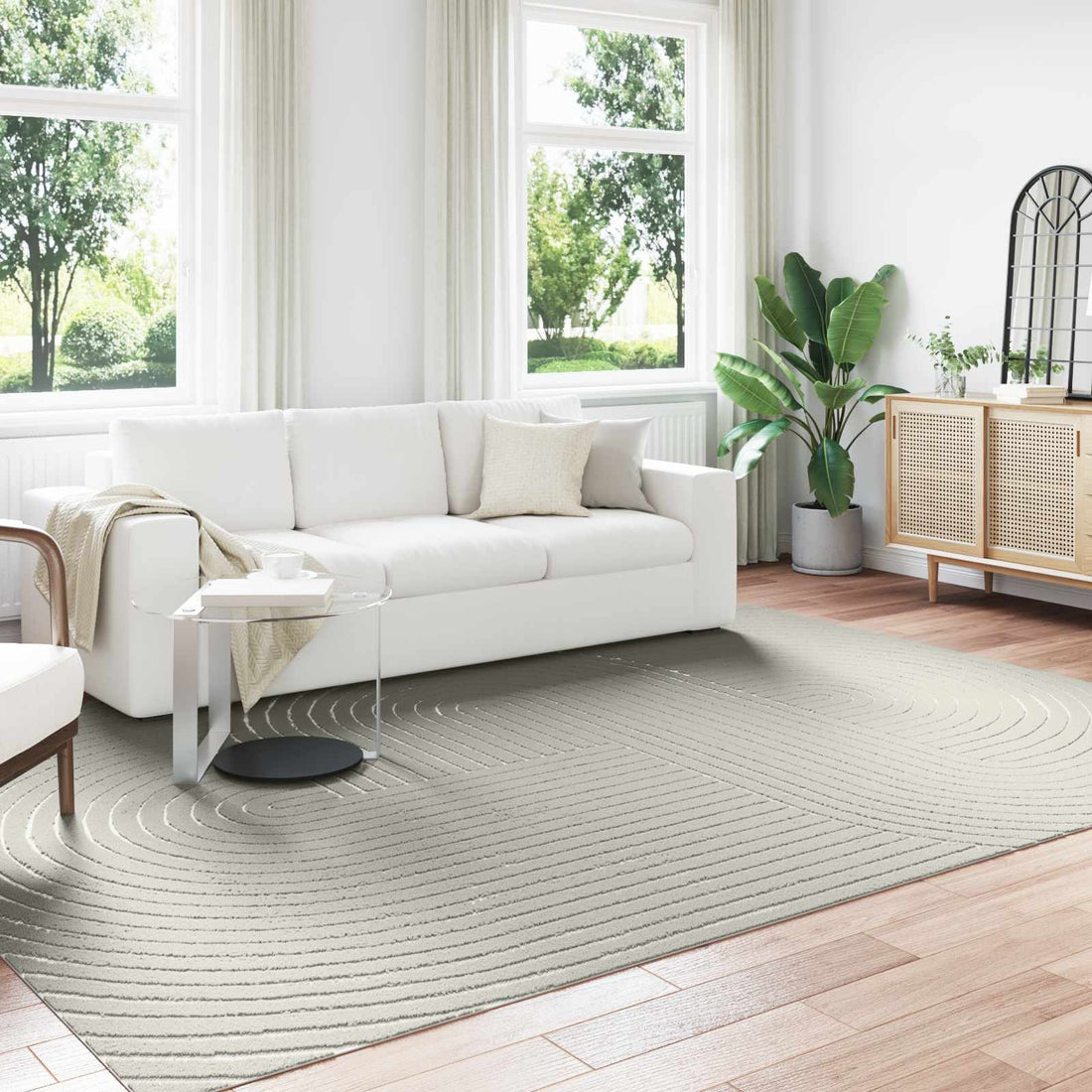 vidaXL Alfombra para interiores y exteriores PALMERAS Verde Poliéster